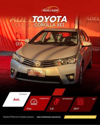 TOYOTA COROLLA 1.8 GLI 16V FLEX 4P AUTOMÁTICO TOYOTA COROLLA 1.8 GLI 16V FLEX 4P AUTOMÁTICO
